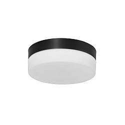 Plafonnier extérieur IKARO petit, rond, cylindrique IP44, acier brossé gradable