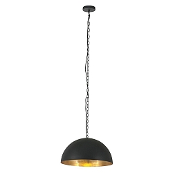 Luminaire � suspension SEMICIRKEL � 1 flamme, grand, semi-circulaire E27 IP20, noir mat gradable