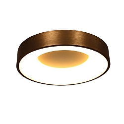 Luminaire de plafond RINGLEDE LED rond LED IP20, bronze, blanche gradable