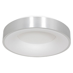 Luminaire de plafond RINGLEDE - Ø 48CM grand, rond, direct / indirect IP20, argent brossé gradable
