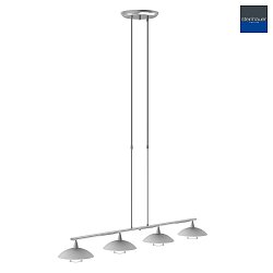 pendant luminaire TALLERKEN 4 flames, with switch, adjustable G9 IP20, steel brushed dimmable