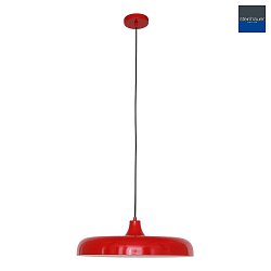 Luminaire  suspension KRISIP Bas,  1 flamme, plat E27 IP20, rouge gradable