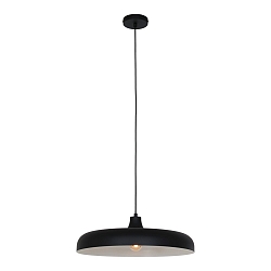 Luminaire � suspension KRISIP Bas, � 1 flamme, plat E27 IP20, noir mat gradable