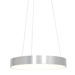 pendant luminaire RINGLEDE - Ø 48CM large, round, direct / indirect IP20, silver brushed dimmable