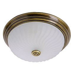 Applique et plafonnier CEILING AND WALL � 1 flamme E27 IP20, bronze, blanche gradable