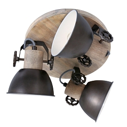 Mexlite Spot GEARWOOD, 3 flames, white