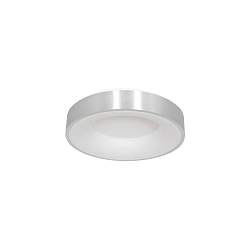 Luminaire de plafond RINGLEDE - Ø 30CM petit, rond, direct / indirect IP20, argent brossé gradable