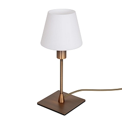 Lampe de table ANCILLA à 1 flamme, langue, avec fonction de commutation, conique E14 IP20, bronze brossé gradable