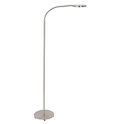 Lampadaire PLATU avec bras flexible, avec variateur tactile IP20, acier gradable