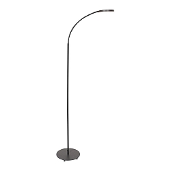 Lampadaire PLATU avec bras flexible, avec variateur tactile IP20, noir mat gradable