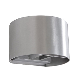 Luminaire mural MURO haut bas, rond, réglable G9 IP20, acier brossé gradable