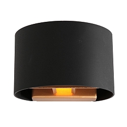Luminaire mural MURO haut bas, rond, réglable G9 IP20, noir mat gradable