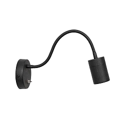 Luminaire mural UPROUND à 1 flamme GU10 IP20, noir 