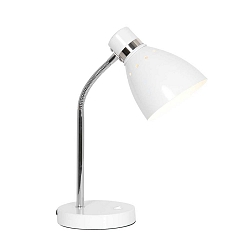 Lampe de table SPRING inclinable E27 IP20, blanche 