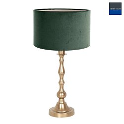 table lamp BASSISTE C E27 IP20, green, bronze