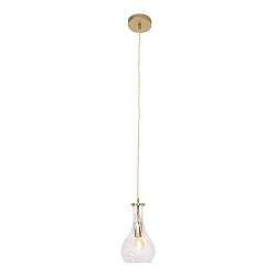 Luminaire à suspension GRAZIOGLASS ?14cm E27 IP20, laiton