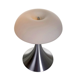 Lampe de table ANCILLA à 2 flammes, rond, indirect E14 IP20, acier brossé 