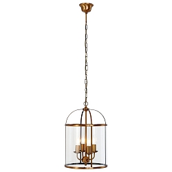 Luminaire � suspension PIMPERNEL 4 flammes E14 IP20, bronze, transparent gradable