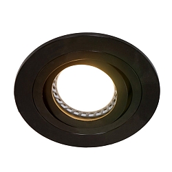 Lumière encastrée PÉLITE SPOT rond, pivotant GU10 IP20, noir mat gradable