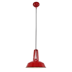Luminaire � suspension EDEN Bas, � 1 flamme, rond E27 IP20, rouge gradable