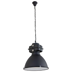 Luminaire � suspension DENSI Bas, � 1 flamme, grand E27 IP20, noir mat gradable