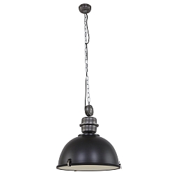 Luminaire � suspension BIKKEL - � 52CM � 1 flamme, grand E27 IP20, noir mat gradable