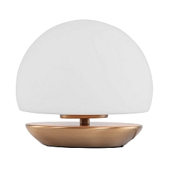 Lampe de table ANCILLA rond, court, avec variateur tactile G9 IP20, bronze brossé gradable