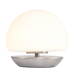 Lampe de table ANCILLA rond, court, avec variateur tactile G9 IP20, hêtre, couleur naturelle gradable
