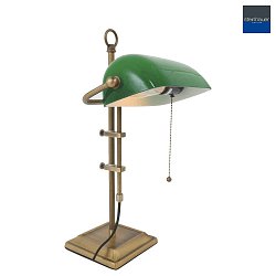 Lampe de table ANCILLA langue, rglable, avec chane d'interrupteur  tirette E27 IP20, bronze bross 