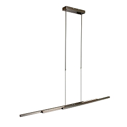 Luminaire � suspension ZELENA / 80-140CM haut bas, CCT Switch, r�glable, avec variateur tactile IP20, acier bross� gradable