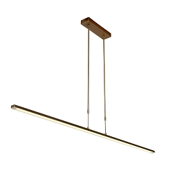 Luminaire � suspension ZELENA / 155CM haut bas, CCT Switch, r�glable, avec variateur tactile IP20, bronze bross� gradable