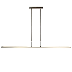 Luminaire � suspension ZELENA / 155CM haut bas, CCT Switch, r�glable, avec variateur tactile IP20, acier bross� gradable