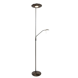 Plafonnier  ZODIAC avec bras flexible, avec spot LED, r�glable, direct / indirect IP20, acier bross� gradable