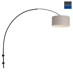 wall luminaire SPARKLED LIGHT cylindrical, with shade, adjustable E27 IP20, black matt 