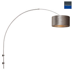 wall luminaire SPARKLED LIGHT cylindrical, with shade, adjustable E27 IP20, steel brushed 