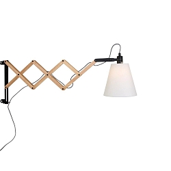Mexlite Wall luminaire DION, 1 flame, beech