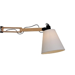 Mexlite Wall luminaire DION, 1 flame, beech