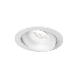Plafonnier encastré RONY 1.0 à 1 flamme IP20, blanche gradable