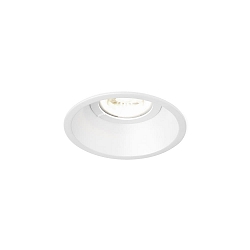 Downlight DEEP IP44 1.0 rond, reculer, avec ressorts � lames GU10 IP44, blanche gradable