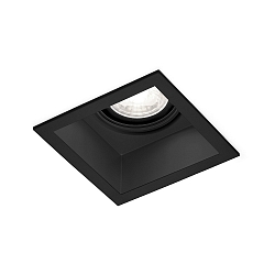 Plafonnier encastré PLANO 1.0 angulaire, pivotant, rotatif GU10 IP20, noir 