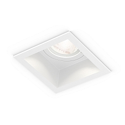 Plafonnier encastr� PLANO � 1 flamme GU10 IP44, blanche gradable