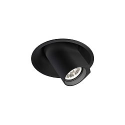 Luminaire de plafond BLIEK ROUND 1.0 - LED pivotant � la cardan, montage semi-enfoui, avec ressorts � pince IP20, mat