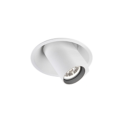 Plafonnier encastré BLIEK ROUND 1.0 pivotant, rotatif IP20, blanche gradable