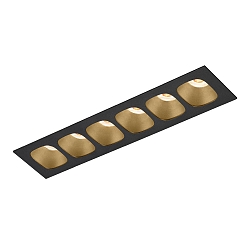 recessed luminaire PIRRO PETIT CEILING REC 6.0 IP20, champagner, black matt 14W 760lm 3000K 20-40° 20-40° CRI 90-100