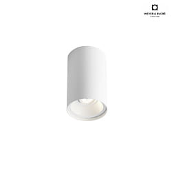 LED Ceiling luminaire SOLID PETIT 2.0,  8.2cm, 6W 2700K, CRi >90, fixed, dimmable, white