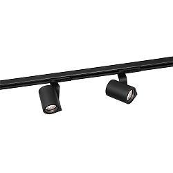 1-Projecteur monophasé SQUBE ON TRACK 1.0 avec adaptateur IP20, noir gradable
