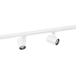 1-Projecteur monophasé SQUBE ON TRACK 1.0 avec adaptateur IP20, blanche gradable
