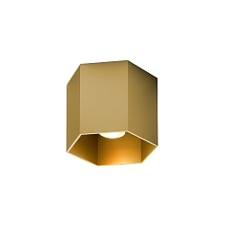Downlight HEXO 1.0 - PAR16 � 1 flamme, angulaire, sans r�flecteur GU10 IP20, or gradable