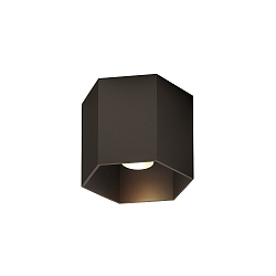 Downlight HEXO 1.0 - PAR16 � 1 flamme, angulaire, sans r�flecteur GU10 IP20, bronze gradable