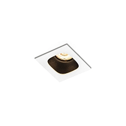 Downlight PIRRO 1.0 à 1 flamme IP20, noir gradable